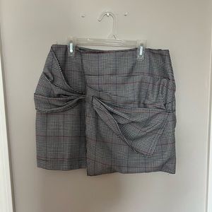 Plaid Pencil Skirt